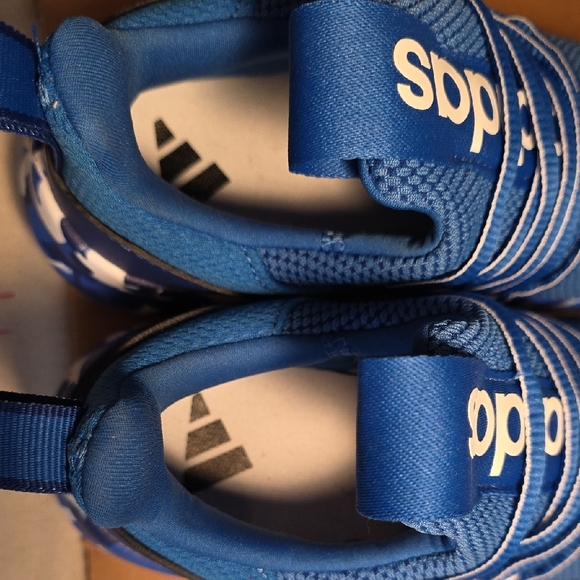 adidas Blue Kids Sneakers with Camouflage Sole - Picture 5 of 5